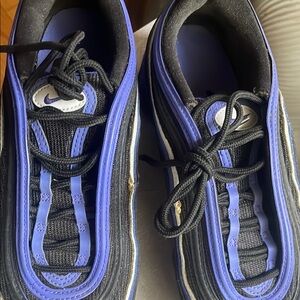 Nike Black and Blue Sneakers